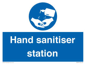 Hand sanitiser station